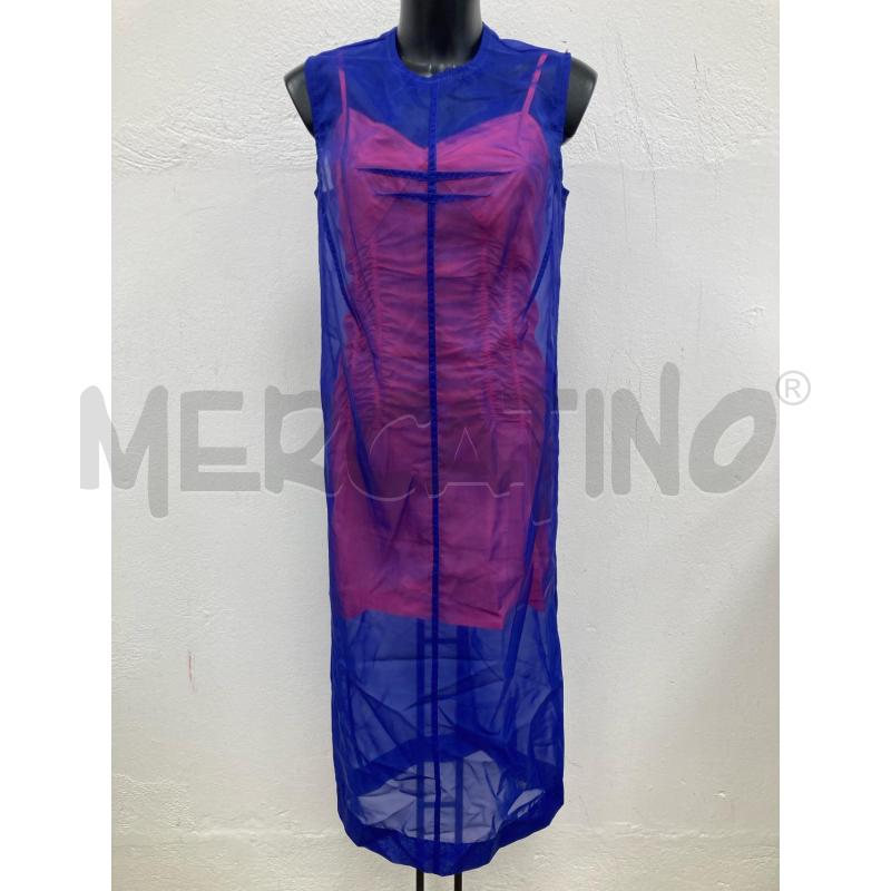 ABITO DONNA SPORTMAX BLU ELETTRICO SOTTOVESTE ARANCIO  | Mercatino dell'Usato Gazzada schianno 1