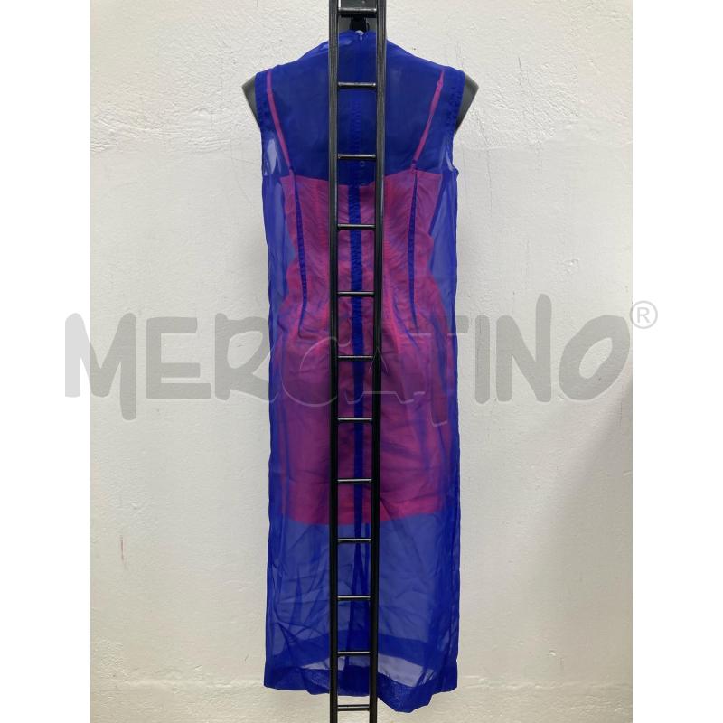 ABITO DONNA SPORTMAX BLU ELETTRICO SOTTOVESTE ARANCIO  | Mercatino dell'Usato Gazzada schianno 2