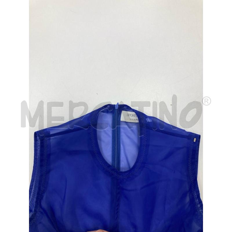 ABITO DONNA SPORTMAX BLU ELETTRICO SOTTOVESTE ARANCIO  | Mercatino dell'Usato Gazzada schianno 4