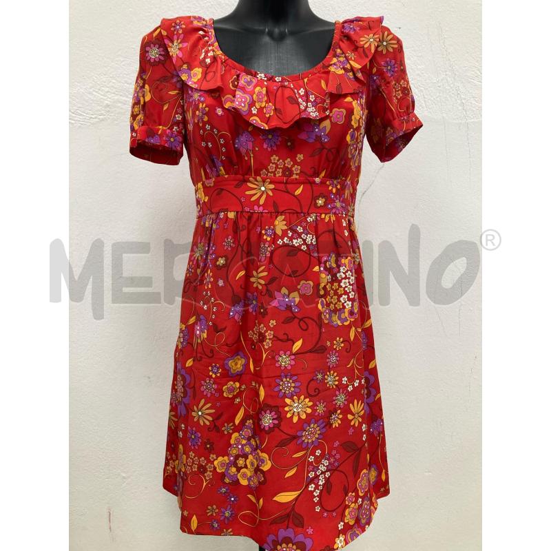 ABITO DONNA TIBI ROSSO FIORI GIALLO ROSA | Mercatino dell'Usato Gazzada schianno 1