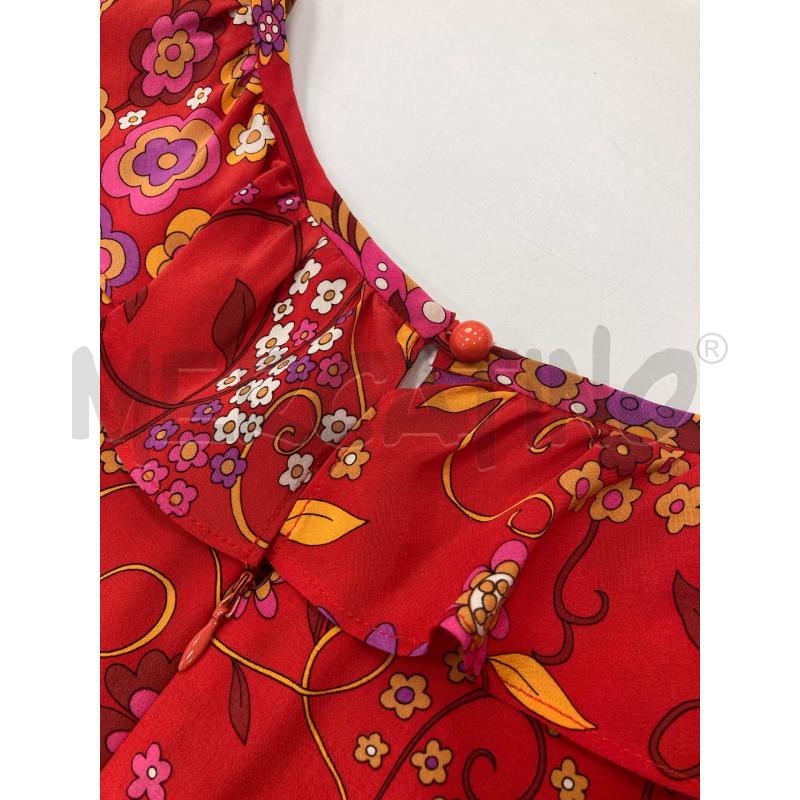 ABITO DONNA TIBI ROSSO FIORI GIALLO ROSA | Mercatino dell'Usato Gazzada schianno 4