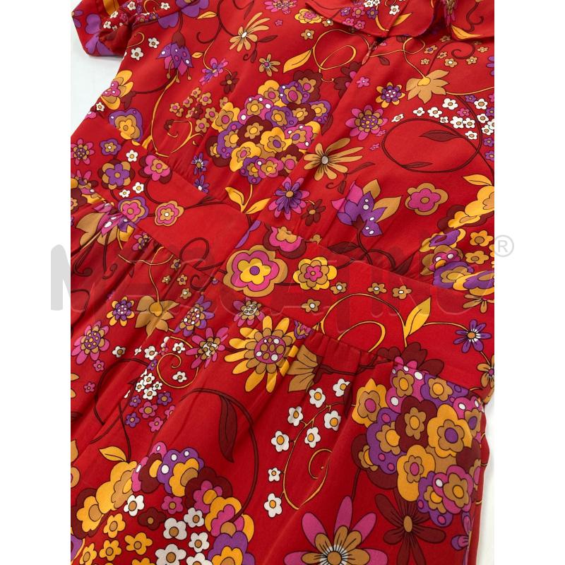ABITO DONNA TIBI ROSSO FIORI GIALLO ROSA | Mercatino dell'Usato Gazzada schianno 5