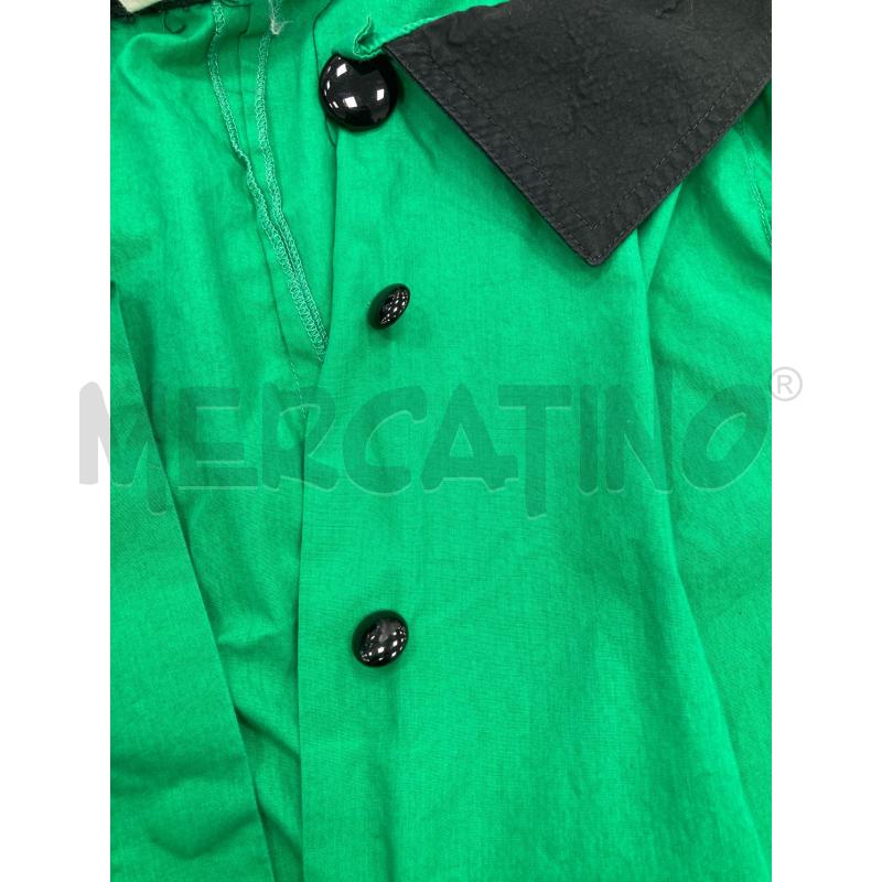 ABITO DONNA VINTAGE VERDE COLLETTO TASCHE NERO  | Mercatino dell'Usato Gazzada schianno 5
