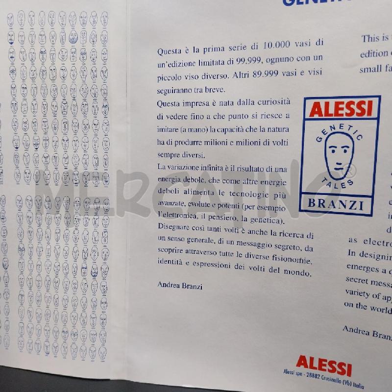 ALESSI VASO GENETIC TALES ANDREA BRANZI 13136 ED. LIMITED | Mercatino dell'Usato Gazzada schianno 5