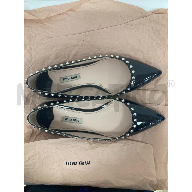 BALLERINA MIU MIU NERA BORCHIE | Mercatino dell'Usato Gazzada schianno 3