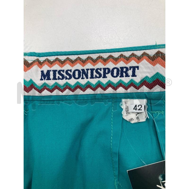 BERMUDA DONNA MISSONI SPORT VERDE ACQUA | Mercatino dell'Usato Gazzada schianno 3