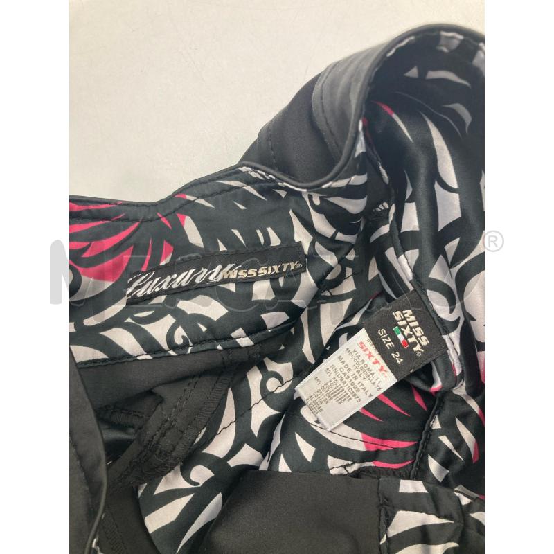 BERMUDA DONNA MISS SIXTY NERO CARTELLINO | Mercatino dell'Usato Gazzada schianno 3