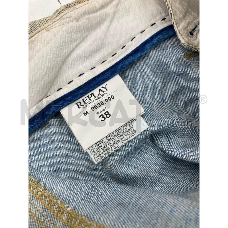 BERMUDA UOMO REPLAY JEANS LEGGERO BEIGE  | Mercatino dell'Usato Gazzada schianno 3