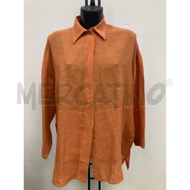 BLAZER DONNA ANNALIS MISTO LINO ARANCIO ZIP | Mercatino dell'Usato Gazzada schianno 1
