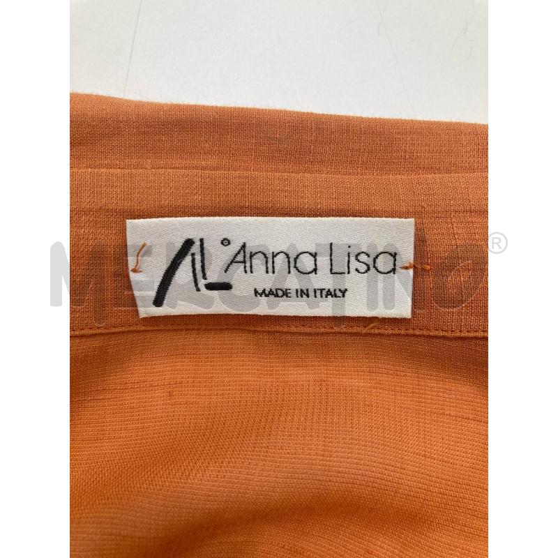 BLAZER DONNA ANNALIS MISTO LINO ARANCIO ZIP | Mercatino dell'Usato Gazzada schianno 3