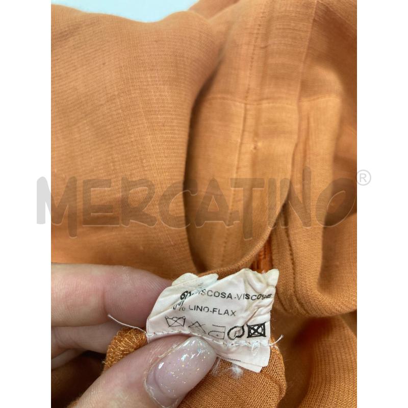 BLAZER DONNA ANNALIS MISTO LINO ARANCIO ZIP | Mercatino dell'Usato Gazzada schianno 4