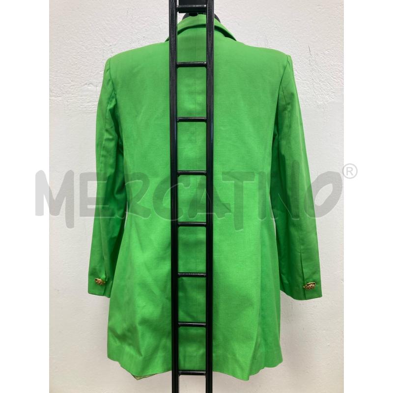 BLAZER DONNA BENCIVENGA VERDE FLUO BOTTONI ORO | Mercatino dell'Usato Gazzada schianno 2