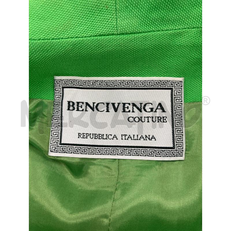 BLAZER DONNA BENCIVENGA VERDE FLUO BOTTONI ORO | Mercatino dell'Usato Gazzada schianno 3