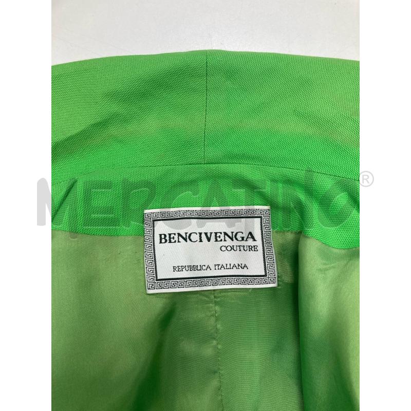 BLAZER DONNA BENCIVENGA VERDE FLUO BOTTONI ORO | Mercatino dell'Usato Gazzada schianno 5