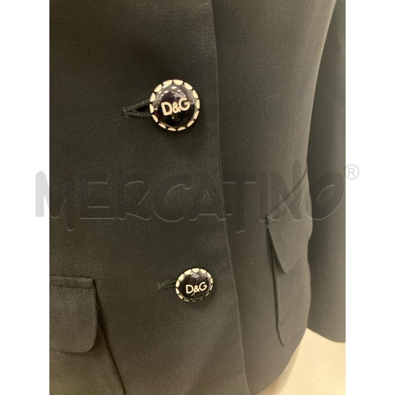 BLAZER DONNA D&G NERO 3 BOTTONI LOGATI | Mercatino dell'Usato Gazzada schianno 3