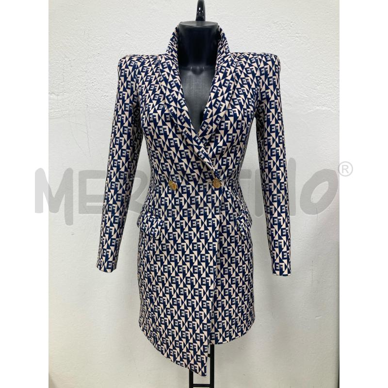 BLAZER DONNA ELISABETTA FRANCHI PANNA BLU | Mercatino dell'Usato Gazzada schianno 1