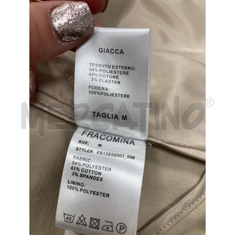 BLAZER DONNA FRACOMINA BEIGE | Mercatino dell'Usato Gazzada schianno 4