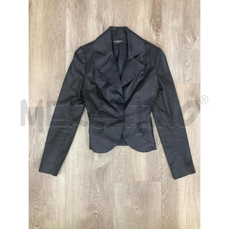 BLAZER DONNA GIAN VARGIN NERO LUCIDO | Mercatino dell'Usato Gazzada schianno 1