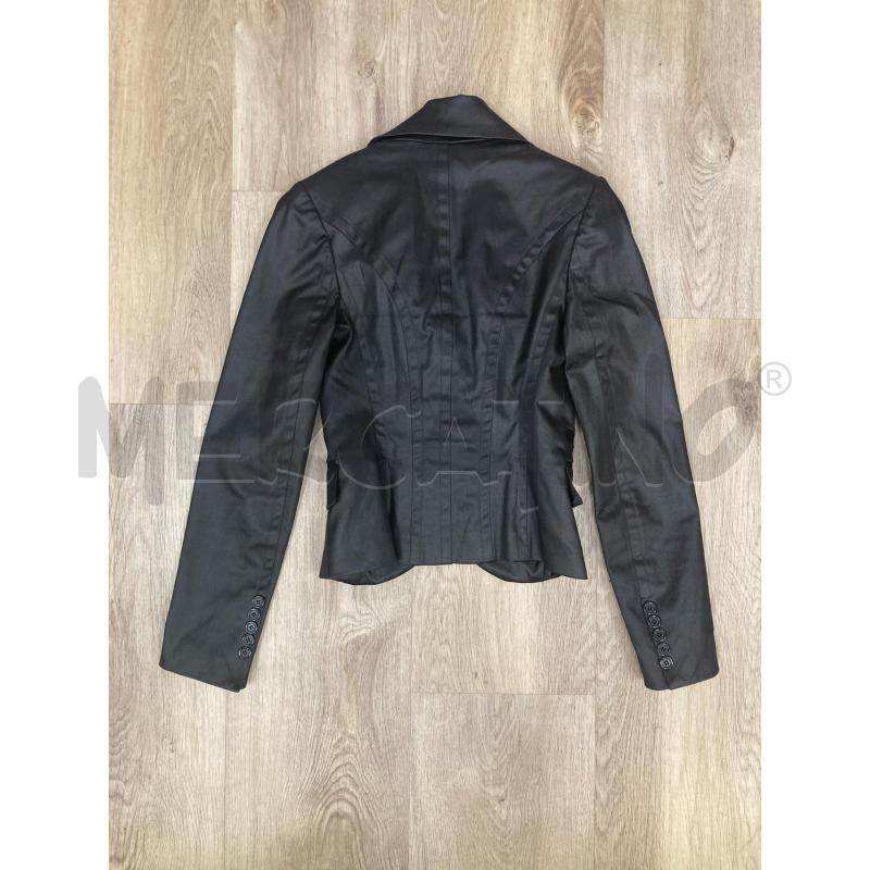 BLAZER DONNA GIAN VARGIN NERO LUCIDO | Mercatino dell'Usato Gazzada schianno 2