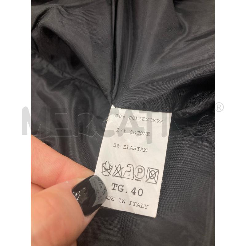 BLAZER DONNA GIAN VARGIN NERO LUCIDO | Mercatino dell'Usato Gazzada schianno 4