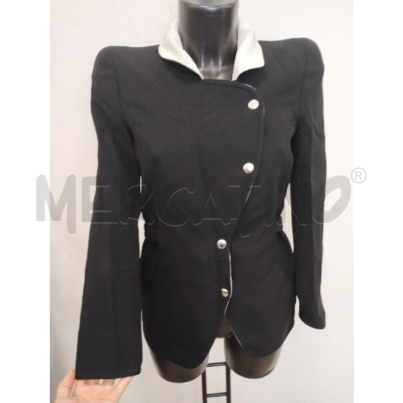 BLAZER DONNA GIORGIO ARMANI NERO COLLO BIANCO | Mercatino dell'Usato Gazzada schianno 1