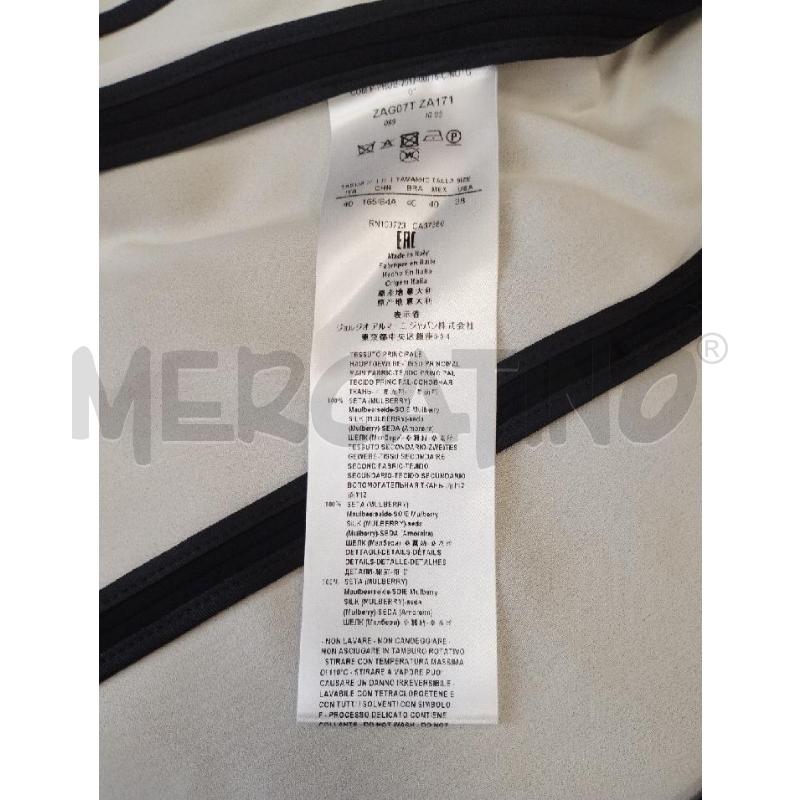BLAZER DONNA GIORGIO ARMANI NERO COLLO BIANCO | Mercatino dell'Usato Gazzada schianno 5