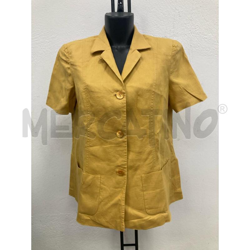 BLAZER DONNA LUISA SPAGNOLI LINO GIALLO | Mercatino dell'Usato Gazzada schianno 1