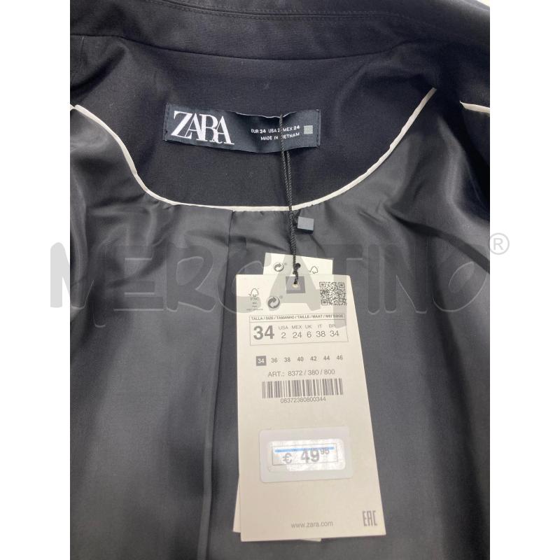 BLAZER DONNA ZARA NERO CARTELLINO | Mercatino dell'Usato Gazzada schianno 3
