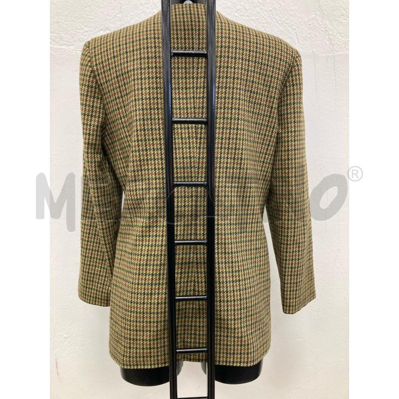 BLAZER UOMOVERDE QUADRI NERO ROSSO COTTA D'ARME | Mercatino dell'Usato Gazzada schianno 2
