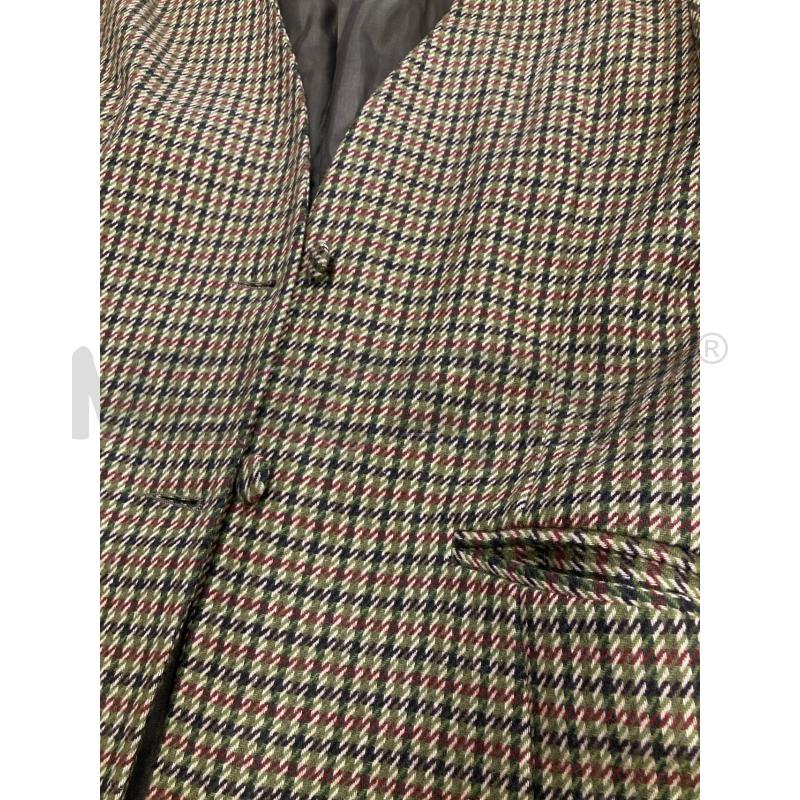 BLAZER UOMOVERDE QUADRI NERO ROSSO COTTA D'ARME | Mercatino dell'Usato Gazzada schianno 4