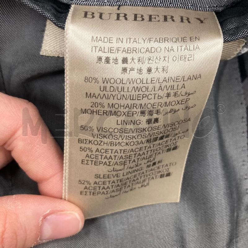 BLAZER UOMO BURBERRY 2 BOTTONI GRIGIO | Mercatino dell'Usato Gazzada schianno 4