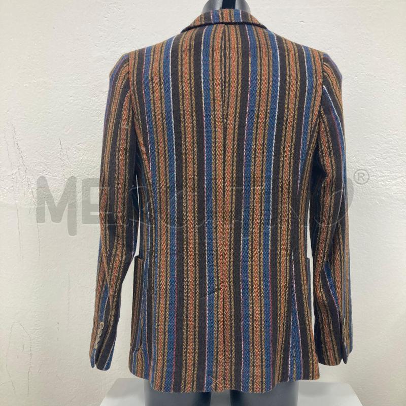 BLAZER UOMO DOPPIO PETTO MISSONI RIGHE MARRONI ARANCIO AZZURRO | Mercatino dell'Usato Gazzada schianno 2