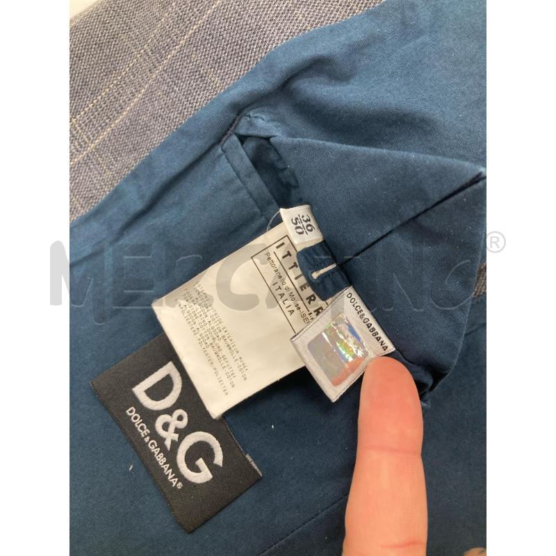 BLAZER UOMO D&G GRIGIO RIGHINE BEIGE | Mercatino dell'Usato Gazzada schianno 4
