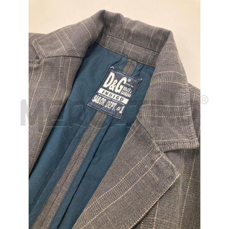 BLAZER UOMO D&G GRIGIO RIGHINE BEIGE | Mercatino dell'Usato Gazzada schianno 5