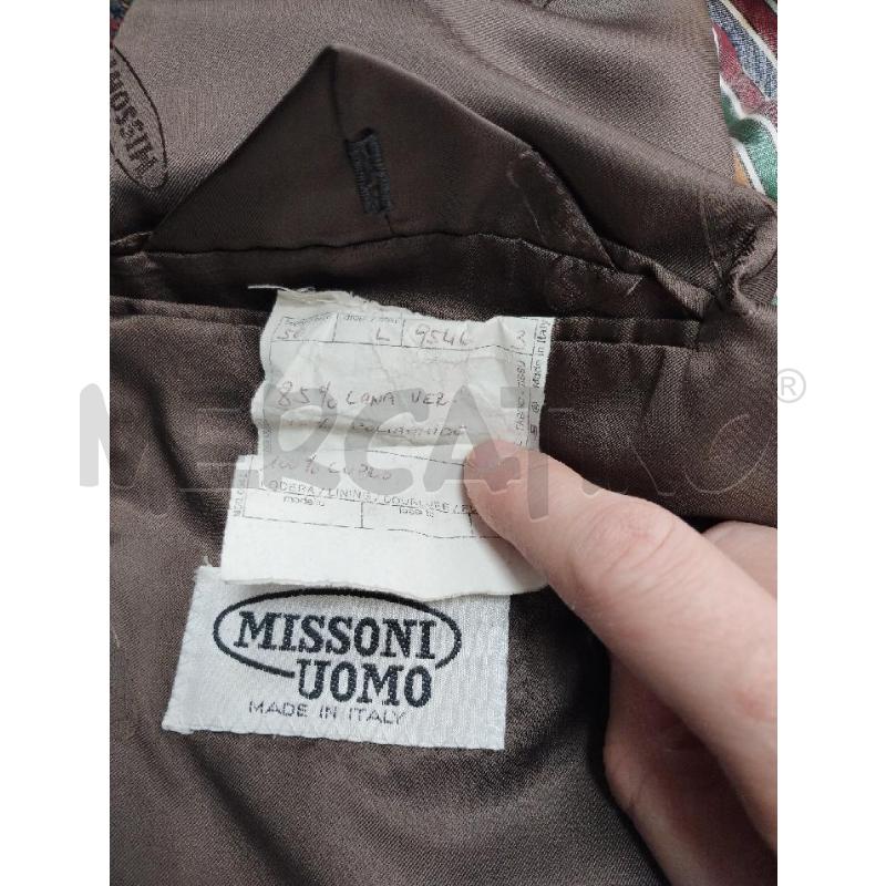 BLAZER UOMO MISSONI MARRONE QUADRI | Mercatino dell'Usato Gazzada schianno 4
