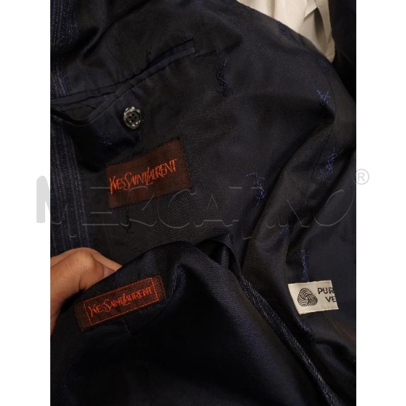 BLAZER UOMO +GILET YVES SANT LAURENT BLU | Mercatino dell'Usato Gazzada schianno 4