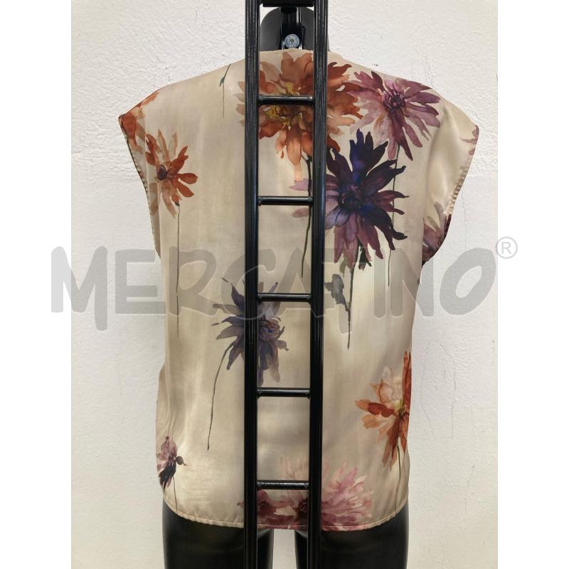 BLUSA DONNA OLTRE BEIGE FIORI CARTELLINO | Mercatino dell'Usato Gazzada schianno 2