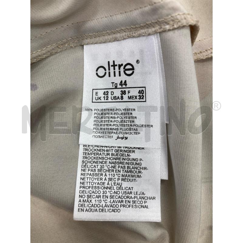 BLUSA DONNA OLTRE BEIGE FIORI CARTELLINO | Mercatino dell'Usato Gazzada schianno 4