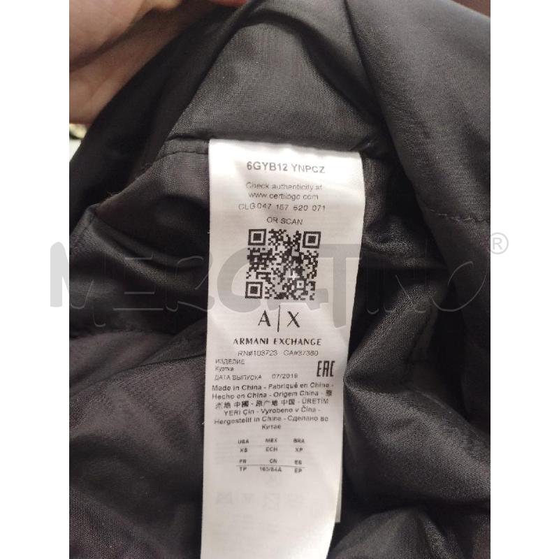 BOMBER DONNA ARMANI E FUCSIA PELO NERO | Mercatino dell'Usato Gazzada schianno 4