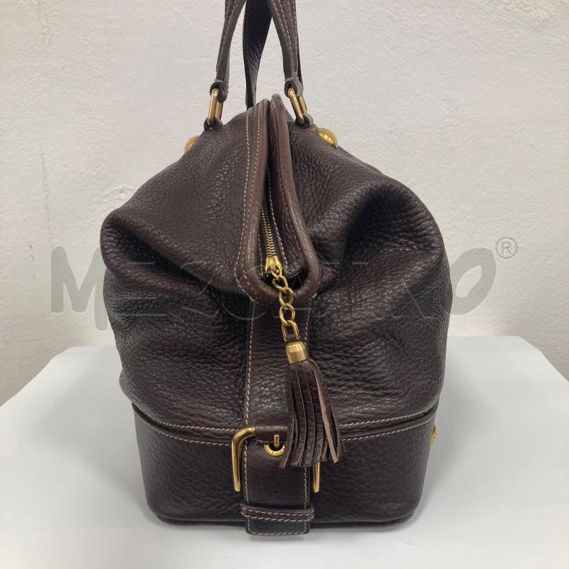 BORSA A MANO DONNA DOLCE & GABBANA PELLE MARRONE | Mercatino dell'Usato Gazzada schianno 2