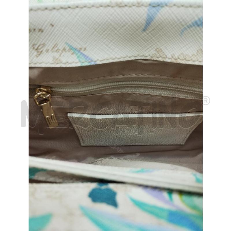 BORSA DONNA ALVIERO MARTINI BIANCO FOGLIE | Mercatino dell'Usato Gazzada schianno 5