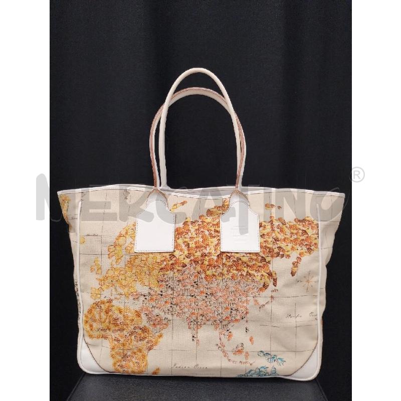 BORSA DONNA ALVIERO MARTINI DISEGNI MARINI | Mercatino dell'Usato Gazzada schianno 1