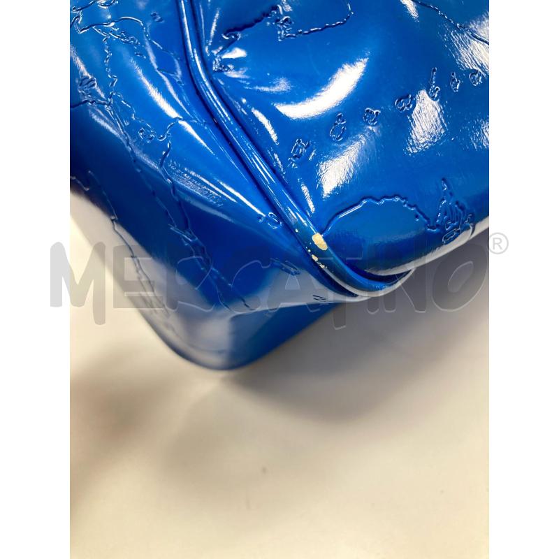 BORSA DONNA ALVIERO MARTINI VINILE BLU | Mercatino dell'Usato Gazzada schianno 5