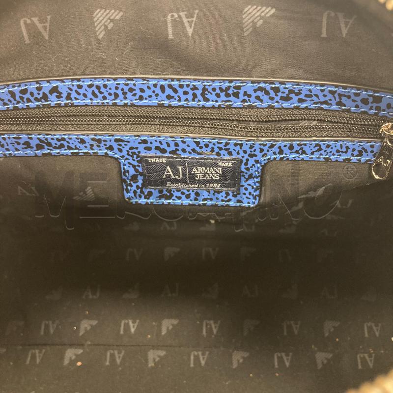 BORSA DONNA ARMANI JEANS BLU NERA | Mercatino dell'Usato Gazzada schianno 4