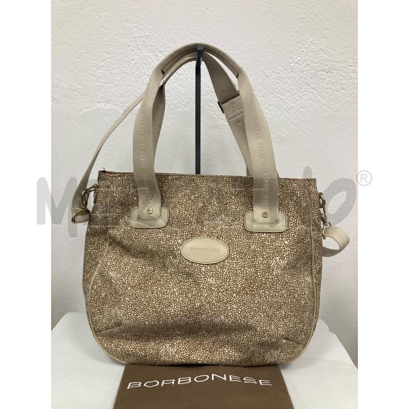 BORSA DONNA BORBONESE BEIGE | Mercatino dell'Usato Gazzada schianno 1