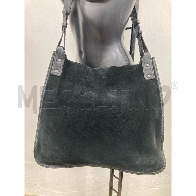 BORSA DONNA BOTTEGA VENETA VELLUTO NERO/PELLE  | Mercatino dell'Usato Gazzada schianno 2