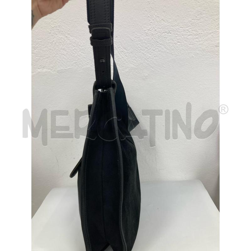 BORSA DONNA BOTTEGA VENETA VELLUTO NERO/PELLE  | Mercatino dell'Usato Gazzada schianno 3