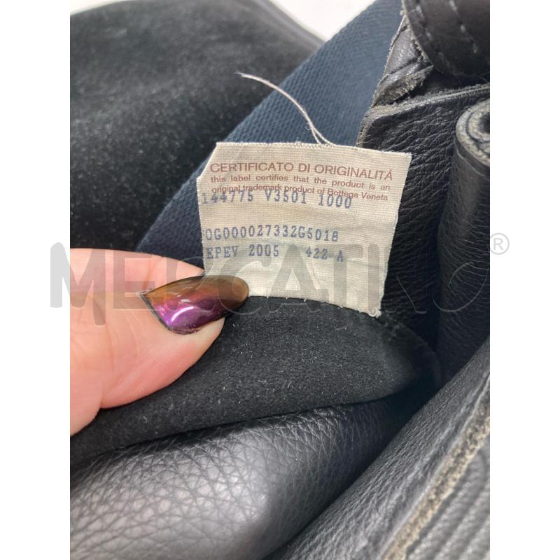 BORSA DONNA BOTTEGA VENETA VELLUTO NERO/PELLE  | Mercatino dell'Usato Gazzada schianno 5