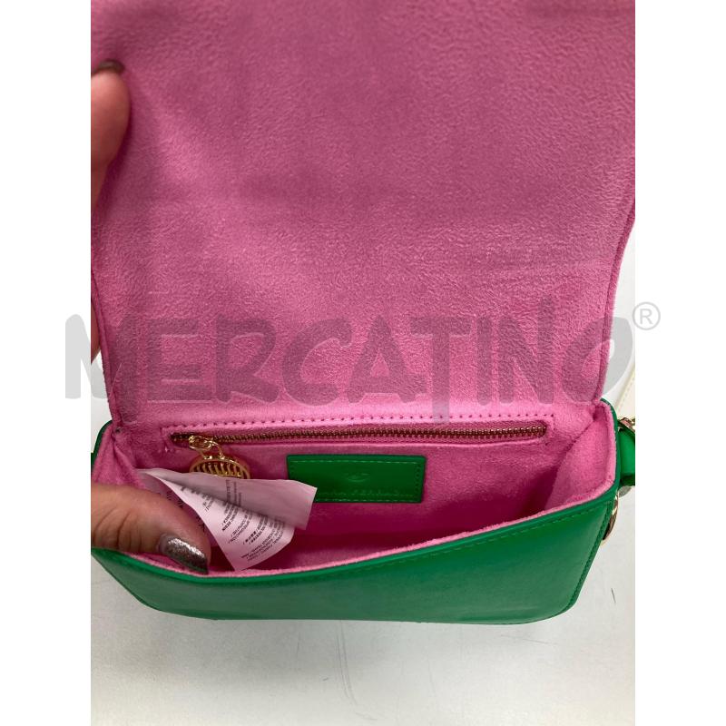 BORSA DONNA CHIARA FERRAGNI VERDE BORDO BIANCO | Mercatino dell'Usato Gazzada schianno 4