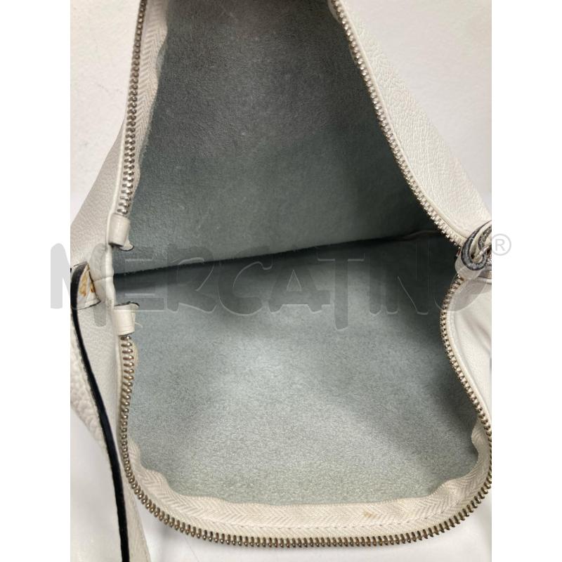 BORSA DONNA COCCINELLE BIANCA TRACOLLA ANGOLI SEGNATI | Mercatino dell'Usato Gazzada schianno 5